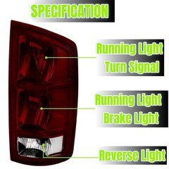 Tail Light Assembly Compatible With 2002 2003 2004 2005 2006 Dodge Ram 1500 P…