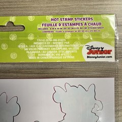 Disney Minnie Mouse Sticker Sheet Hot Stamp 8×10 Inch Daisy Duck Bows Flowers