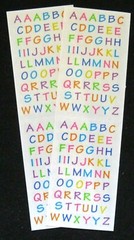 Mrs Grossman Alphabet Sticker Sheets Assortment *Your Choice* (See Description)