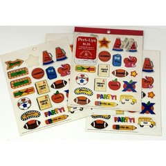 Vtg Calendar Planner Stickers Perk Ups School Sports Pep Rally Game 65 TOTAL