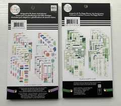 Create365 Happy Planner Sticker Book Lot Watercolor Goals & Sage 1104 Stickers