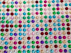 4x 3mm Self Adhesive Rhinestone Crystal Bling Gemstones 4 Sheets 1541 Pieces EA