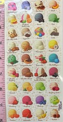 Violette Stickers Summer Treat Ice Cream Flavors Craft Planner Supply Scrapbook