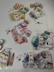 Sanrio Hello Kitty Stationery Memo Pad Washi Tape Stickers Enamel Pin and Charms