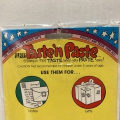 Vintage 1980s Taste N Paste Fruit Flavored Stamps Scratch n Sniff Style RARE