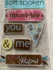 SOFT SPOKEN ME & MY BIG IDEAS 3D STICKERS HAPPY KAY -FRIENDS