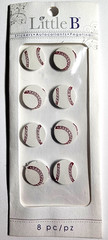 Little B 3D Stickers Baseball 2013 Dimensional Scrapbook Craft Embellishment NOS