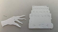 Halloween Die Cuts * Spooky Halloween Scene Setter * Three Sets * B&W Cardstock