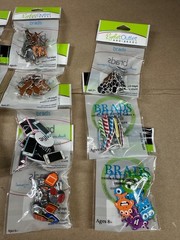 16 Eyelet Outlet decorative & solid brad packages bundle lot