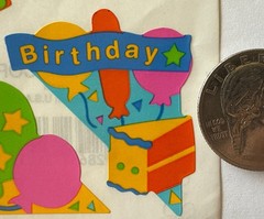 BIRTHDAY PHOTO CORNERS Stickers(5pc)Frances Meyer…Party…Celebration…Card Making…