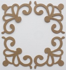 {4} DECORATiVE MiNi ACCENT – Flourish Scroll Chipboard Die Cuts – 1.5″ x 2 7/8″