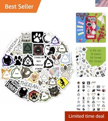 100 Exclusive Therian Vinyl Stickers – Water-Resistant, Fun, and Colorful