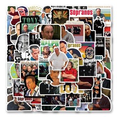 63Pcs Sopranos Stickers Pack, Aesthetic Vinyl Waterproof Sticker Decals for W…
