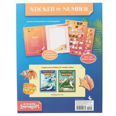 Sticker by Number Beach Vacation Fusion of Paint by Number and Sticker Fun by