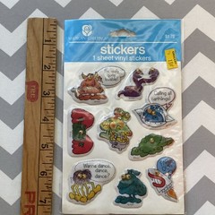 Vintage American Greetings Puffy Monsters Googly Eyes Stickers 1982 SEALED Rare