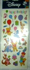 Disney Winnie Pooh Birthday Party Tigger Piglet Eeyore Kanga Sandylion Stickers