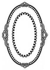 Woodware Craft Clear Stamp DOTTY FRAME Scrapbooking
