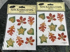 Thanksgiving Fall Theme Scrapbooking Lot Stickers Stamps Puffy Autumn Leaves