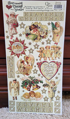 10 Crafty Secrets Heavenly Christmas Sticker Sheets Heartwarming Vtg 6×12 2006