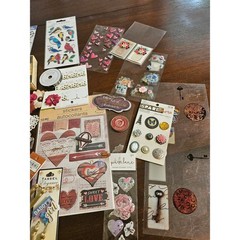 Multi-Brand Scrapbook Sticker Lot Mixed Themes Multicolor Craft Die Cuts