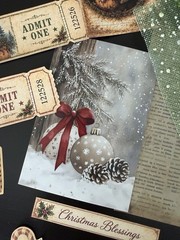 Vintage Christmas Junk Journal Kit Ephemera Bundle Santa Tags Tickets 100+ Pc