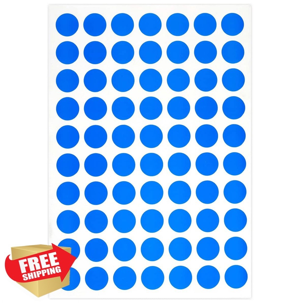 PARLAIM 1050 PCS 3/4 Inch Blue Dot Stickers