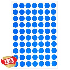 PARLAIM 1050 PCS 3/4 Inch Blue Dot Stickers