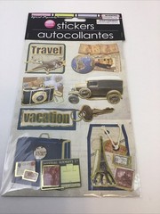 Special Moments 3-D Stickers Travel Camera Train Airplane Scrapbooking 2 Packs