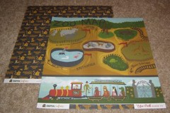 Echo Park 12×12 Double Sided Scrapbook Paper Lot of Ten ~ Zoo/Animal Safari