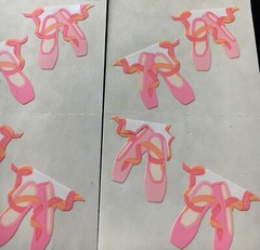 Mrs. Grossman’s BALLET SHOES Stickers. 4 Sheets. 1989. Retired. Reflections.