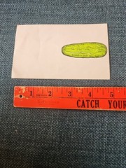 Vintage 3M Mello Smello Scratch N Sniff Sticker Dill Pickle Nos Scrapbook