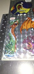 vintage Stickers,mark 1,chrome Prism Dinosaurs, Big Read Cs38