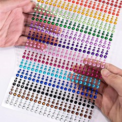 CraftbuddyUS 900pcs 3mm/4mm/5mm MIXED Self Adhesive Rhinestone Gems, Craft DIY