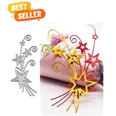 DIY Album Decor Star Ribbon – Art Deco Cutting Dies for Crafting 5.6×12.7cm