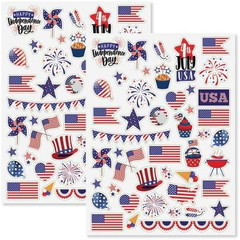 Year-Round Holidays Sticker Variety Pack – 6 Sheets, 202 Assorted Stickers
