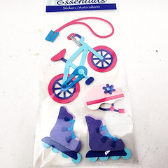 Sandylion Essentials Dimensional Stickers Play Time Girl 2004 Sealed Package a