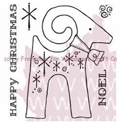 Woodware Craft Clear Stamp NOEL REINDEER FRS178 Scrapbooking