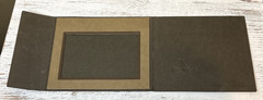 Vtg Photo Frame 5×6″ Cardboard Foldout 14 x 5″ Frame For Junk Journal Scrapbook