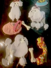 Jolee’s Boutique French Poodle 2 PKGS STICKERS Each Different Rare NIP