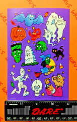 Vintage American Greetings Halloween Ghosts & Monsters Stickers Pack