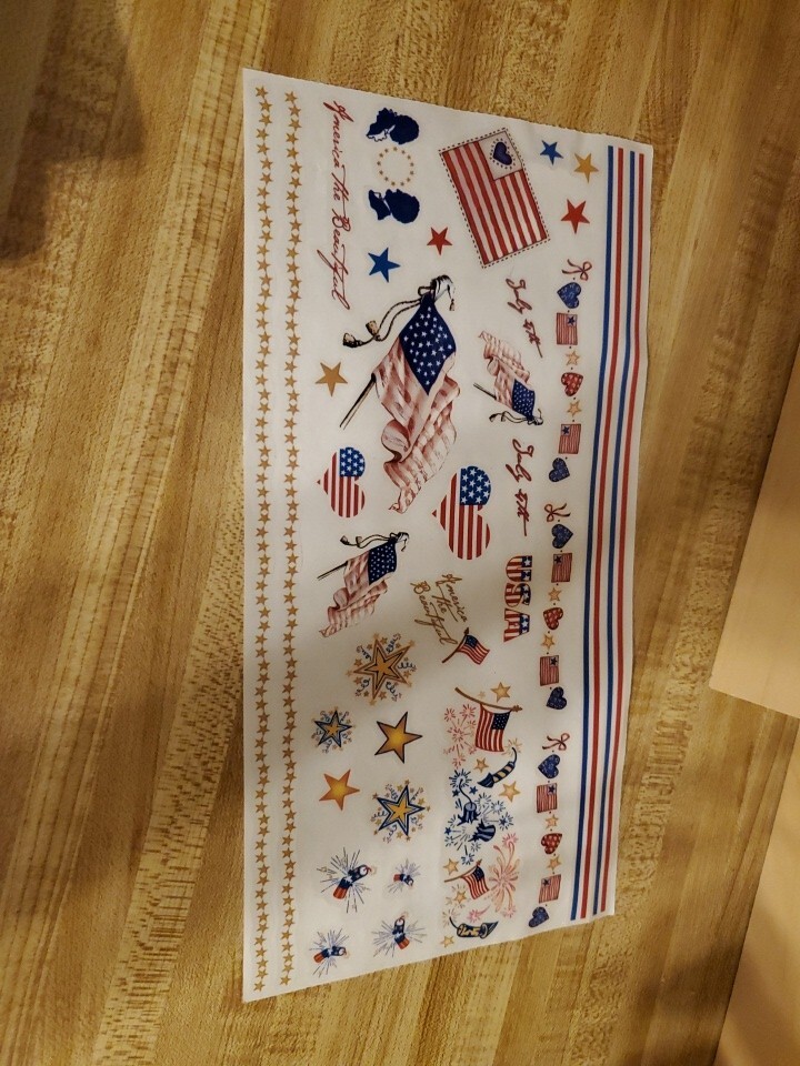 PSX Vintage 2001 Americana Stickers – SR6009 – 1 sheet