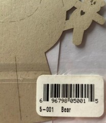 BEAR Laser Die-Cuts(1pc)Deluxe Cuts•Teddybear•Stuffed Animal•Toys•Children•Kid🐻
