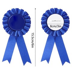 12 PCS Green Blank Award Ribbon Winner Medal Rosette 15.5x8cm 6×3 Inch Sport