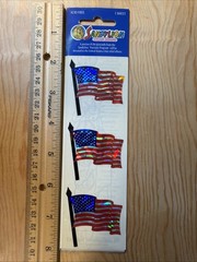 American Flag Sticker Sheet Scrapbook Craft Stickers