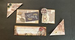 #2678 FALL COZY EPHEMERA TAGS SCRABOOK EMBELLISHMENTS JUNK JOURNAL – Tonya