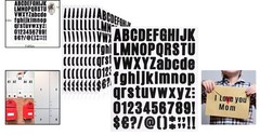 Weatherproof 810-Piece Black Letter & Number Sticker Set – Indoor/Outdoor Use
