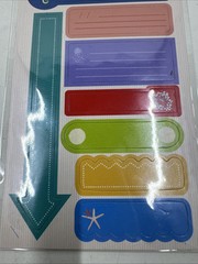 Heidi Grace Matte Card stock Photo Captions Stickers 15 Pieces