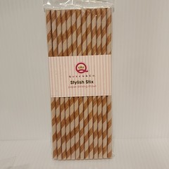 Queen & Co Crafting STYLISH STIX Paper Drinking Straws-8 Packs -200 Straws