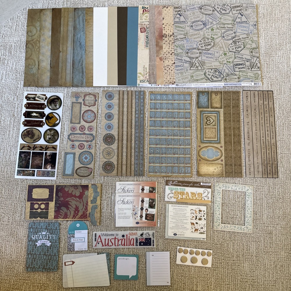 AUSTRALIA Themed Embellishments Kit