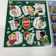 Standard Publishing Acid Free Christmas Blessings Stickers Peace Angels Stickers